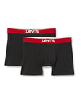 Levi's Men's Levi's Men's Solid Basic (2 Pack) Boxer shorts, Black, S UK