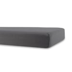 Lakan till barnvagn - 36x98 cm - Antracitgrått Formsydda lakan - 100% bomull - Formsydda lakan för barnvagnsmadrass