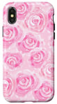 Coque pour iPhone X/XS Rose pastel rose mignon coquette rose ballet girly
