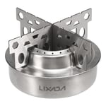 Lixada Outdoor Camping Stainless Steel Mini Alcohol Stove Camping &Hiking g S4B9