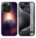Housse En Silicone Compatible Avec L'IPhone 15 Pro (6.1) Design Terre Dessins