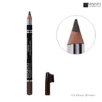 MAKKI GREY BROWN EYEBROW PENCIL WITH BRUSH LONG STAY BROW PENCIL MATTE FINISH