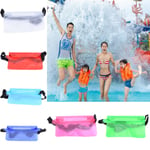 Rainproof Waterproof Sports Underwater Bag Swim Beach Dry Pouch Rose Red 22cm*22cm
