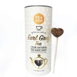 TEA-POP - Delicious and Aromatic Tea On A Stick | 100% Natural Tea Made from Plants and with Antioxidants | Dissolves Fully in Hot Water | - Earl Grey - 6 x Tea-Pop Stick in Canister