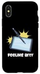 Coque pour iPhone X/XS Tablette à dessin d'artiste Feeling Arty