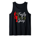 Funny Feisty And Spicy Crawfish Boil Festival Party Lobster Tank Top