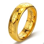 Betterlifefg - Sagan om Ringen Ring, Par Hjärt Sutra Sagan om Ringen Ring, 6mm, Guld, One Size (Inneromkrets 60mm | Innerdiameter 19mm)