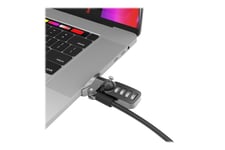 Compulocks Ledge Lock Adapter for MacBook Pro 16" (2019) with Combination Cable Lock - adapter til låsning af slot for sikkerhed