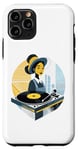 Coque pour iPhone 11 Pro Platine disque, rétro, vintage, tournante, DJ, vinyle