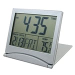 (R) Foldable Battery Supply Desktop Calendar Temperature Digital Alarm Clock UK