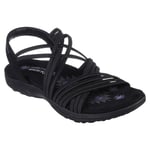 Skechers Womens Sandals Reggae Slim White Black Blue Strap Ladies Memory Foam 