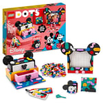 LEGO 41964 DOTS Disney Mickey & Minnie Mouse Back-to-School Project Box, 6in1 Toy Crafts Set with Bag Tags, Sticker Patch and Desk Tidy, Gifts for Kids Aged 6 Plus