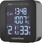 Laserliner - Moniteur de la Qualité de l'Air - Surveille l'Air Intérieur - CO2 - PM2,5 - PM10 - Humidité de l’air - Matières organiques - Précision Suisse