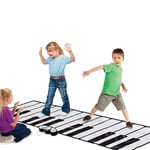 smzzz HOME GARDEN Keyboard Music Pad Anti-slip Net MultifunctionalFoldable 24 Keys Piano Musical Mat with 9Musical Instruments Settingsfoot Pedal Electronic Piano