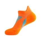 GCHBST 5 Pairs Men's Running Socks,Breathable Deodorant Athletic Trainer Socks for Man Cotton Ankle Tab,UK Size 6-8,Orange,6/8