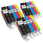15 Printer Ink Cartridges (5 Set) to replace Canon PGI-550 & CLI-551 Compatible