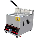6L/12L Gas Deep Fryer,Stainless Steel Fat Fryer with Removable Basket,Chip Fryers Adjustable Firepower for Home and Commercial