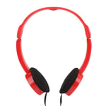 Vbestlife Foldable Wired Over-Ear Headphones,Stereo Children Music Headphone with Microphone,Supporting for Skype Calls,For TV Cell phone Laptop PC(Red)