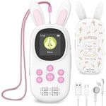 Lecteur MP3 16 Go Enfant Bluetooth,MP3/MP4,Haut-Parleur,FM,Enregistrement,Alarme,128 Go