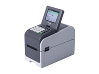 Brother Td-2350Dfc203 - Etikett-/Kvittoskrivare - Svartvit - Direkt Termisk - Rulle (6,3 Cm) - 203 Dpi - Upp Till 152.4 Mm/Sek - Wi-Fi(N), Bluetooth 5.2, Lan, Usb 2.0, Usb-Värd, Seriell