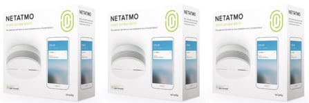Netatmo - 3x Smart Smoke Alarm 85dB Siren, Wi-fi, Bluetooth Bundle