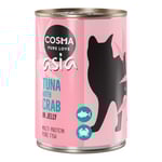 Ekonomipack: Cosma Asia i gelé 12 x 400 g - Tonfisk & krabbkött