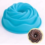 CAKE MOULD Silicone Swirl Rose Shaped Fancy Non Stick Easy Removal Dishwasher UK