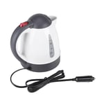 Haofy Car Kettle, 12V Electric Car Kettle with Stainless Steel Cigarette Lighter Heating Kettle, Travel Kettle with Adapter for Hot Water Coffee Tea (1000ML)