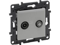 Legrand Niloe Step Antennuttag 863383 Tv-Sat Stjärnterminal 2-Wire Aluminium