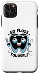 Coque pour iPhone 11 Pro Max Go Floss Yourself Dentiste Hygiéniste Dentisterie