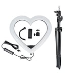 LED Ring lamp Heart 12 tum med hållare till mobil