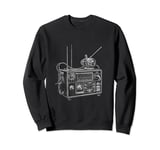 Vintage CB Radio Sketch Sweatshirt