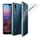 Smart Skyddsskal i Silikon (Ruff-Grip) till Huawei P20 Pro Transparent/Genomskinlig