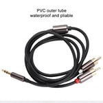 1m High Quality 3.5mm Male To 2 Male Adapter Cable Y Splitter Aux AUS