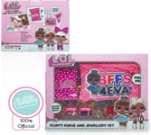 LOL Surprise Fashion Jewellery Kit Fluffy Pink Pencil Case Confetti Baby Present