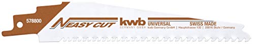 kwb 578800 Easy-Cut Sabre avec tige utilisable pour tous les matériaux de construction, lame de scie à démolition universelle