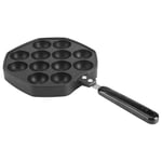 Samfox Takoyaki Grill Pan, 12 Holes +Aluminum + Non-Stick Coating Pancake Maker Baking Mold，Black