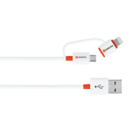 Sync/Charge 2in1 MicroUSB & Lightning-kontakt