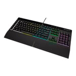 CORSAIR Gaming K55 RGB PRO - tangentbord - tysk - svart Inmatningsenhet