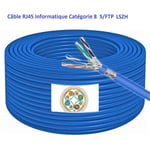 100 m Câble d'installation rj 45 informatique catégorie 8 -s/ftp -lszh - 4 paires