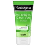 Neutrogena Gel Nettoyant Exfoliant Visage, Anti-Brillance, Citron Vert, 150 ml