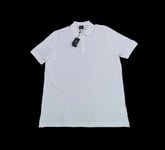 Hugo Boss Mens Ferrara Modern Essential White Polo Shirt Size XL 46" Chest