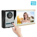 10in Wifi Video Doorbell 1080P 2 Monitors Night Wired Motion Detectio BLW