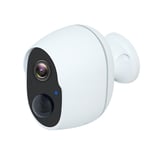 Foss Fesh Smart Home kamera, genopladeligt batteri, USB-A, udendørs, hvid