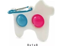 Mocco Bubble Pop It Antistress Sensory / Dog / Keychain / White