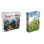 Days of Wonder | Ticket to Ride Europe Board Game & Z-Man Games | Carcassonne | Board Game | Ages 7+ | 2-5 Players | 45 Minutes Playing Time