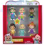 Cocomelon Familj & Vänner 6 st Actionfigurer Pack Leksak Dockor Barn