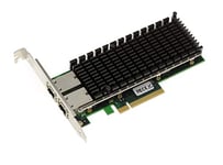 KALEA-INFORMATIQUE Network controller card PCIe 3.0 x8 Lan Ethernet 10G 2 RJ45 ports. With Intel X540 Chipset. High and Low profile brackets.