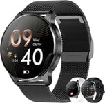 Montre Connectée Femme Avec Appel Bluetooth Assistants Ai 1.32" Smartwatch Spo2 Fréquence Cardiaque Sommeil Lecteur Musique Podomètre Calorie 3 Bracelet Sprot Montre Connectée Pour Android Ios