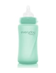 Glass Baby Bottle Healthy + Mint Green 240Ml Baby & Maternity Baby Feeding Baby Bottles & Accessories Baby Bottles Green Everyday Baby